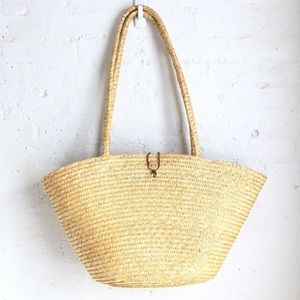 Eddie Bauer straw tote